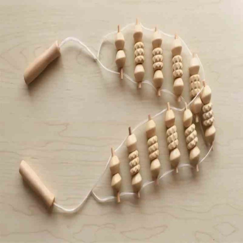 Pure Manual Back Pull Roller Massager