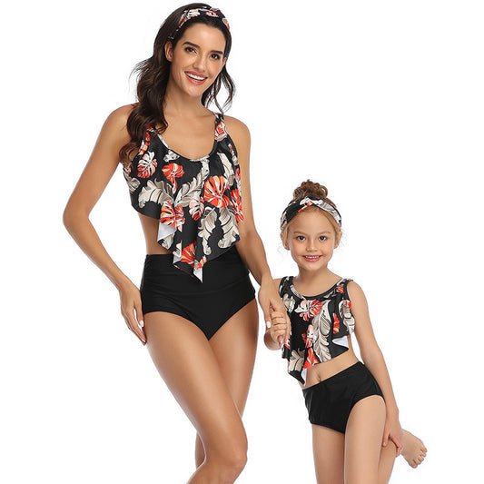 European and American new parent-child bikini