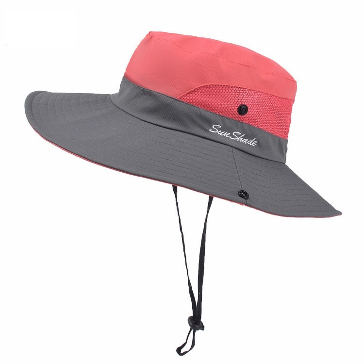 Unisex Summer Foldable Sun Fisherman Hat Men Women Wide Brim Casual Outdoor Travel Beach Sunscreen UV Protection  Sun Hats