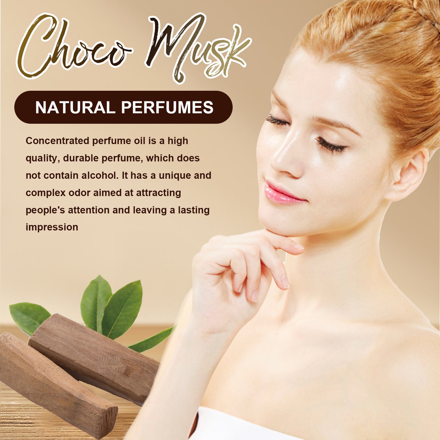 Experience Long-lasting Choco-Mask Light Perfume, Natural and Minimalist, Perfect for Portability, by Essence Elysium.