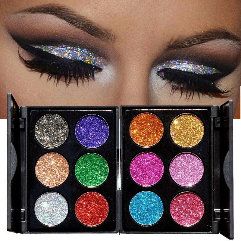 Sequin eye shadow tray