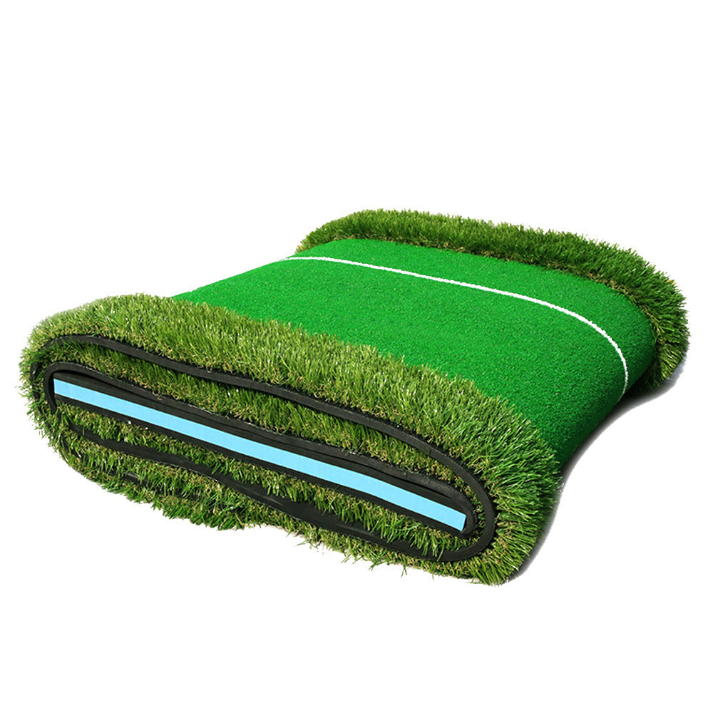 Indoor golf set putter trainer office green track practice blanket