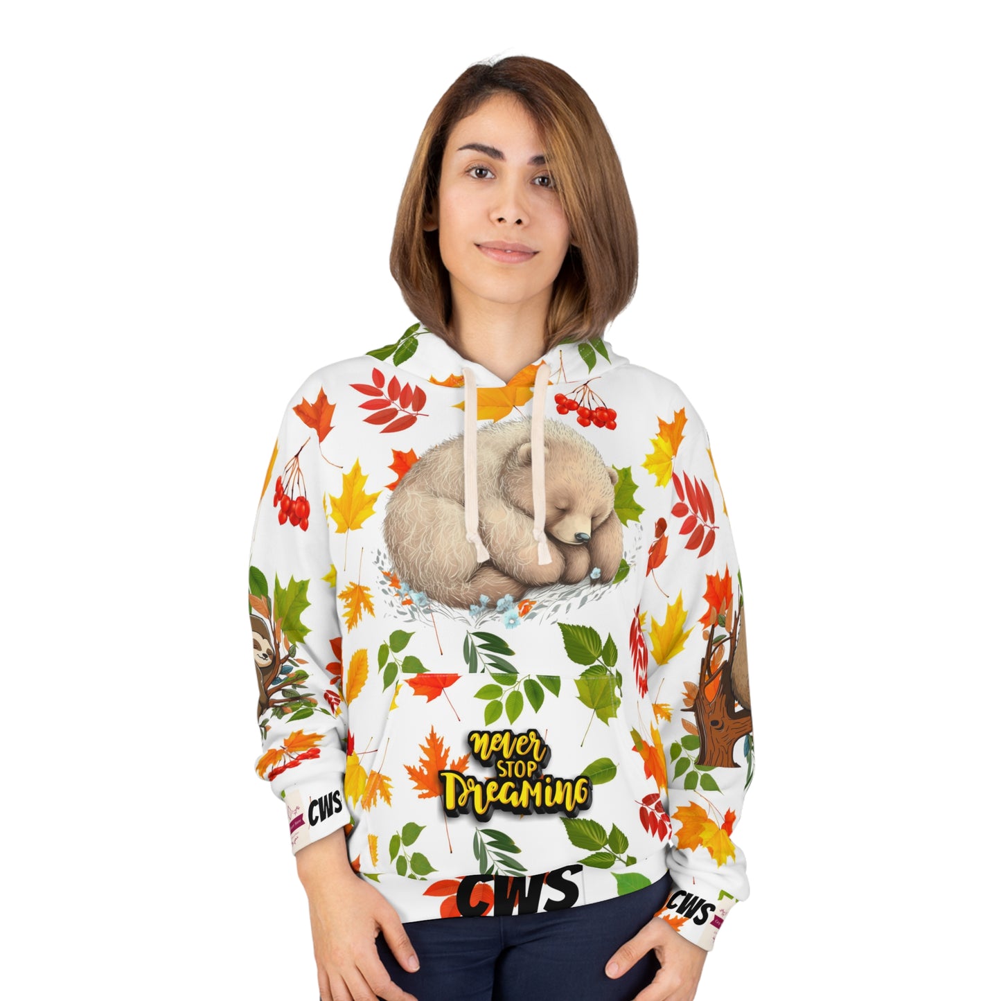 CWS Autumn Bear Unisex Pullover Hoodie By Cozy Winter Store