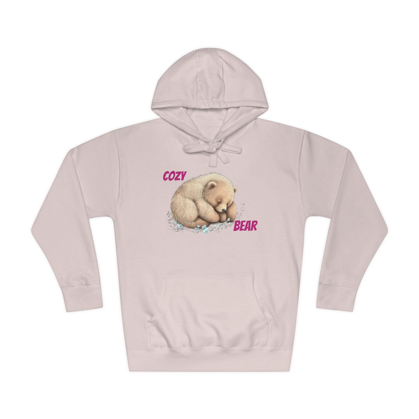 CWS Cozy Bear Unisex Fleece Hoodie By Cozy Winter Store