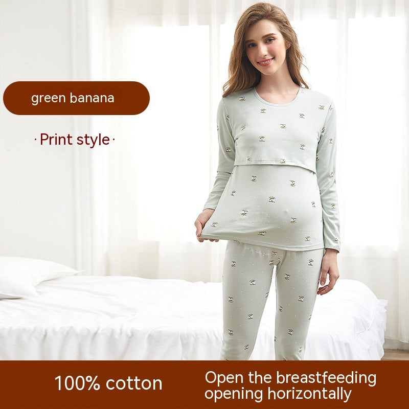 Autumn Clothes For Pregnant Women Suit Pure Cotton Breastfeeding