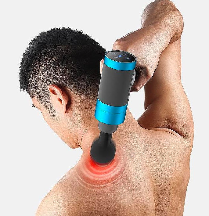 Soothing neck membrane and vibration massage gun