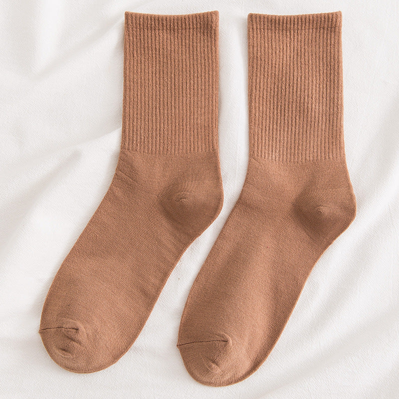 Winter Solid Color Pile Socks