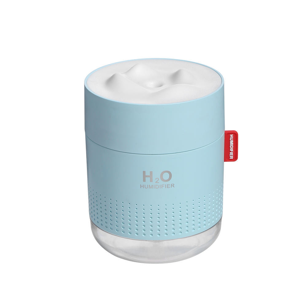 Snow Mountain Humidifier Mini Portable 500m Cool Mist Desktop Personal Air Ultrasonic Diffuser With Romantic Night Lamp