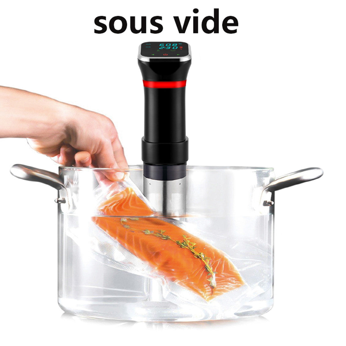 Sous Vide-Maschine, Präzisionskocher, Schongarer, Auftaugerät, Vakuum-Steakmaker 