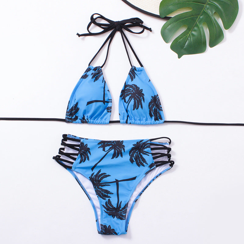 Coconut Tree Bandage Test Split Bikini