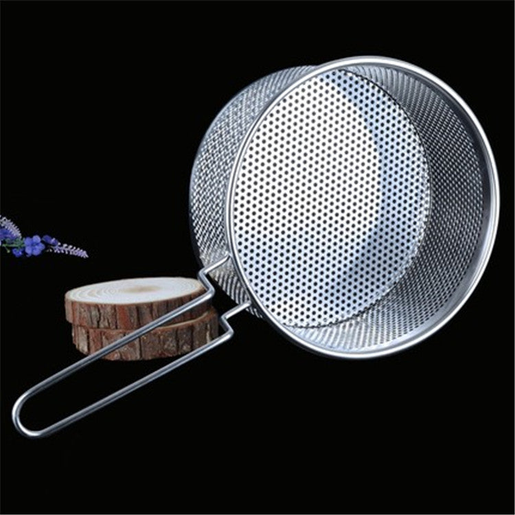 Stainless Steel Fryer Frying Basket Punching Colander Strainer Spoon