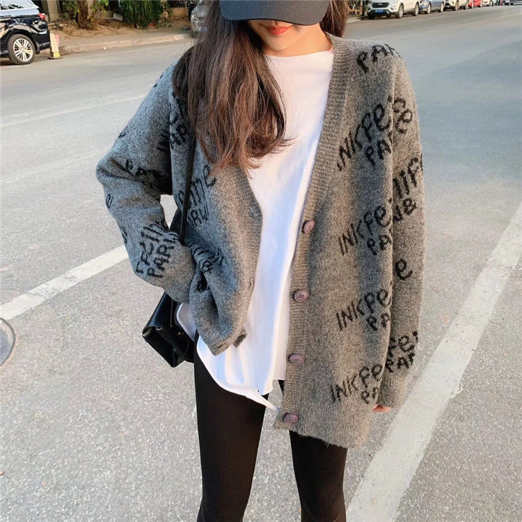 Fashion Sweater Coat Women's Loose