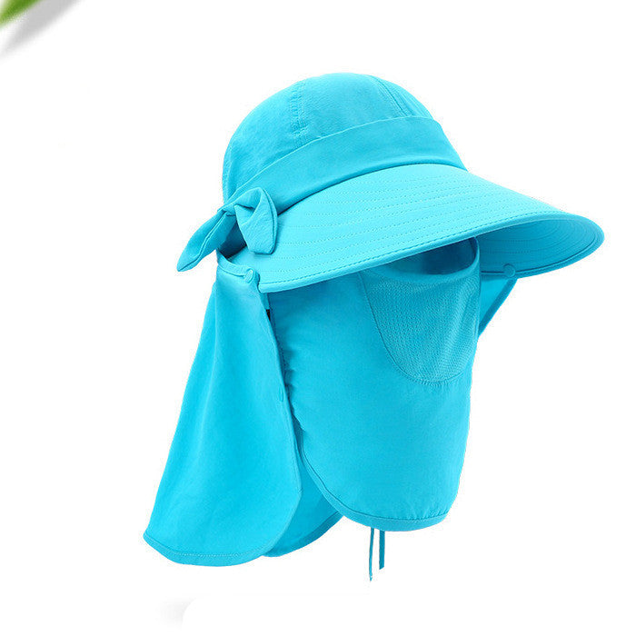 Sun Hats For Women Summer Sun Visor Hat With Big Heads Wide Brim Beach Hat Omnibearing UV Female Caps Face Neck Protection