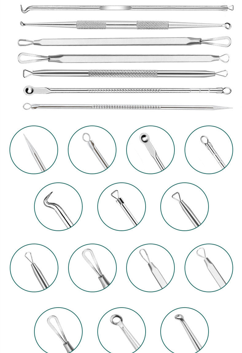 Blackhead Remover Blackhead Removal Suit Pimple Pin 9-piece Set