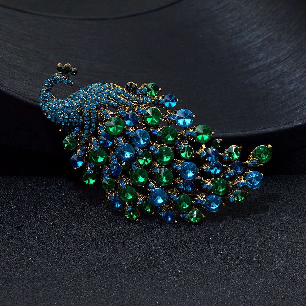 Colorful Peacock Women's Metal Brooch