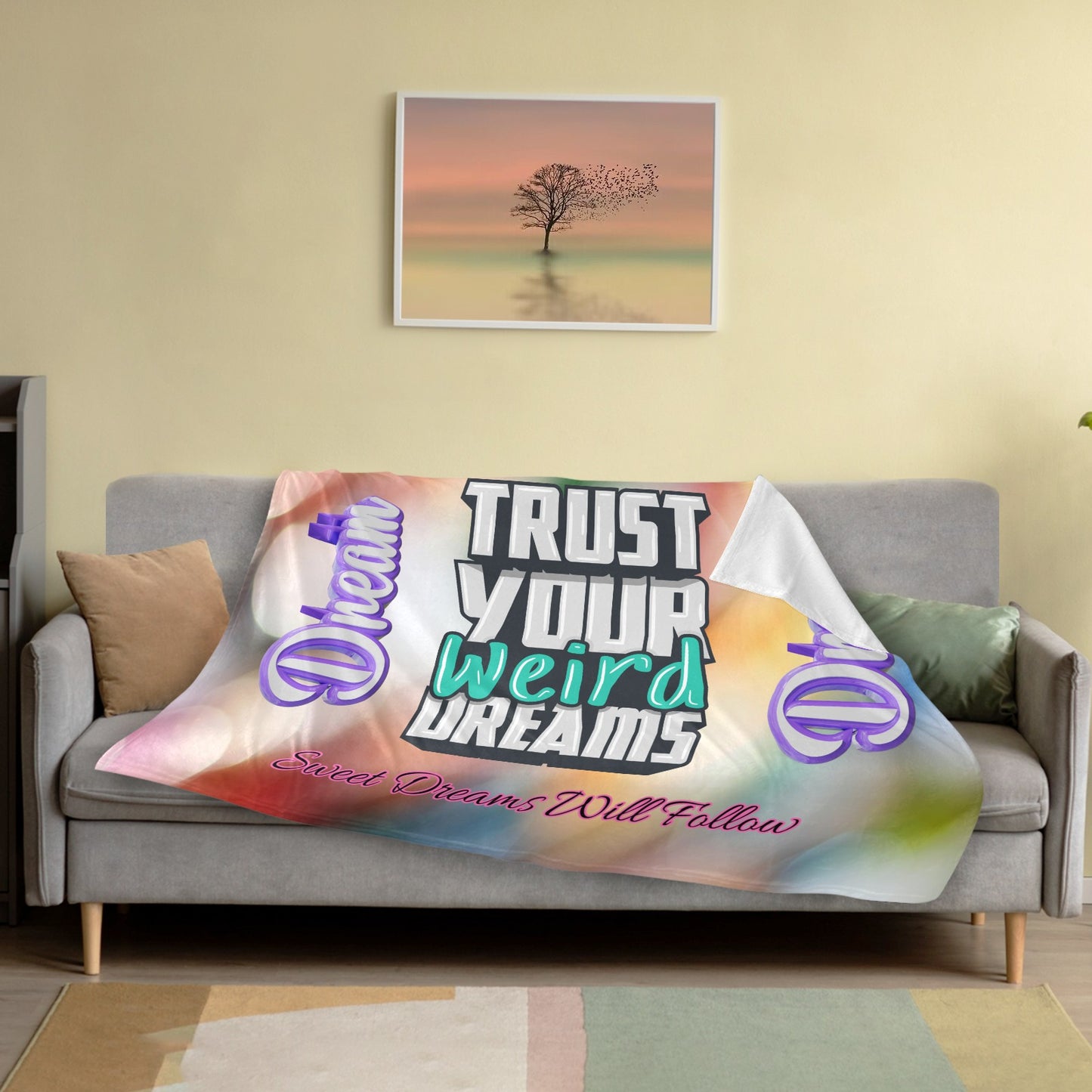 CWS Cozy Blankets  "Trust Your Dreams" Ultra-Soft Micro Fleece Blanket 50*40(Made In Queens USA ) by Cozy Winter Store