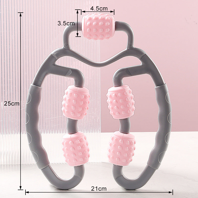 Ring Clamp Calf Massager Relax Leg Manicure Roller Roller Stick Yoga Five Wheel Massager Ring Leg Clamp