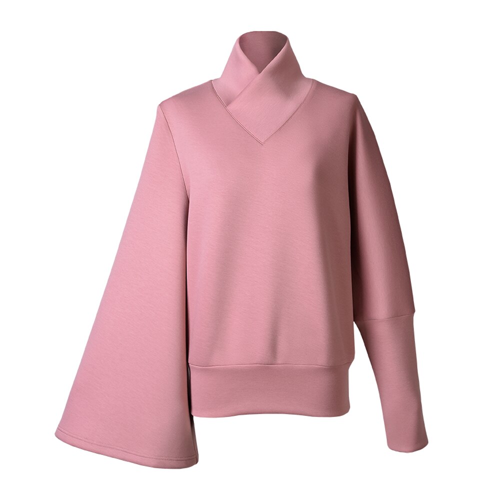 Pink Comfort: Women's full sleeve cute sweater perfect for spring.