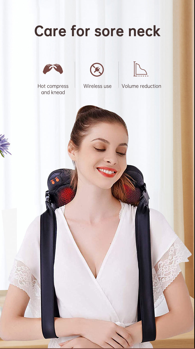 Multifunctional Shiatsu Neck, Back and Shoulder Electric Kneading  Smart  Massager