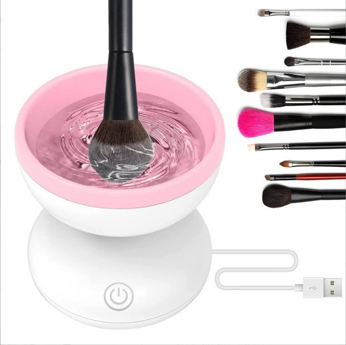 Elektrische Make-Up-Pinsel-Reinigungsmaschine, tragbares automatisches USB-Kosmetikpinsel-Reinigungswerkzeug für alle Größen von Beauty-Make-Up-Pinsel-Sets