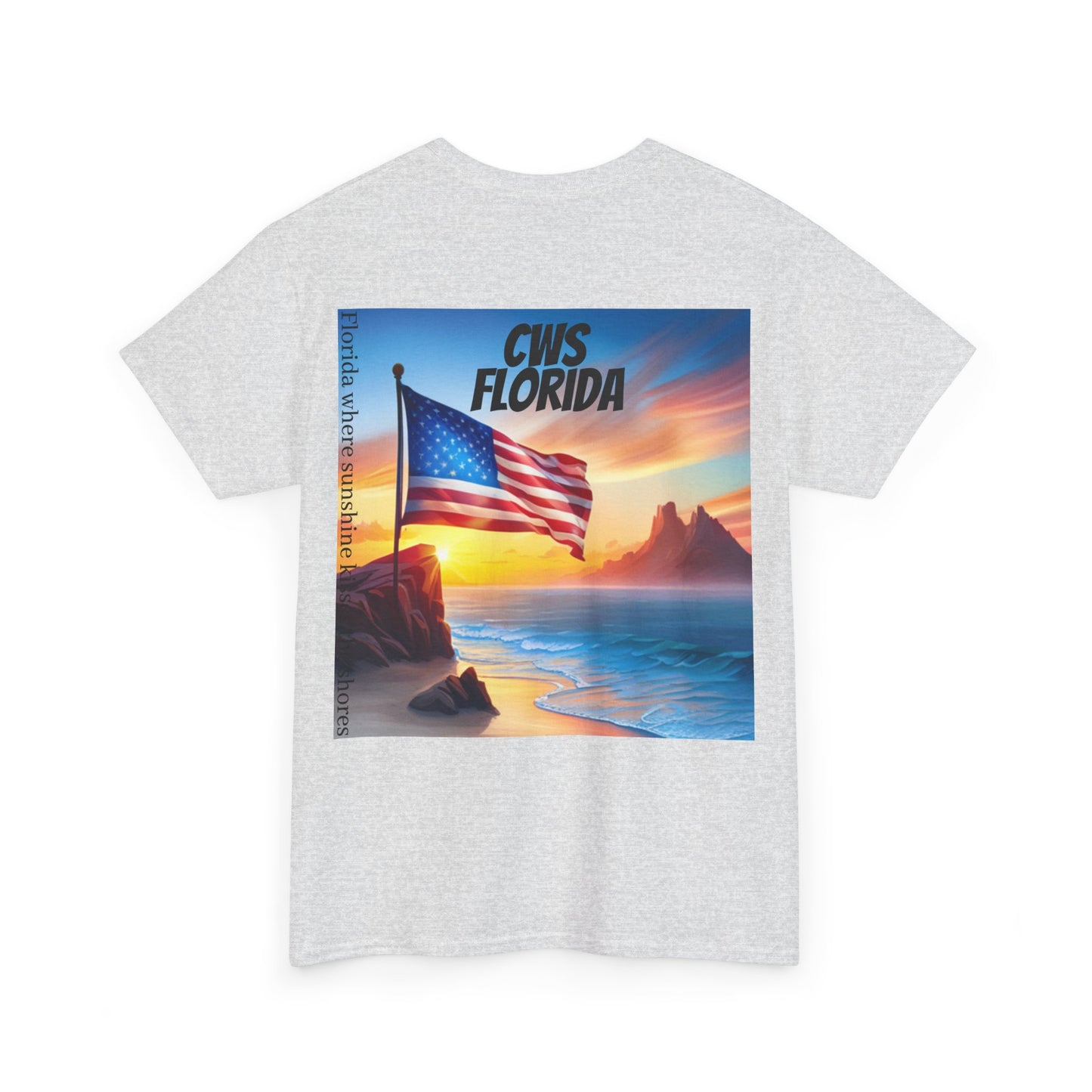 CWS Florida Unisex Heavy Cotton Tee By Cozy Winter Store