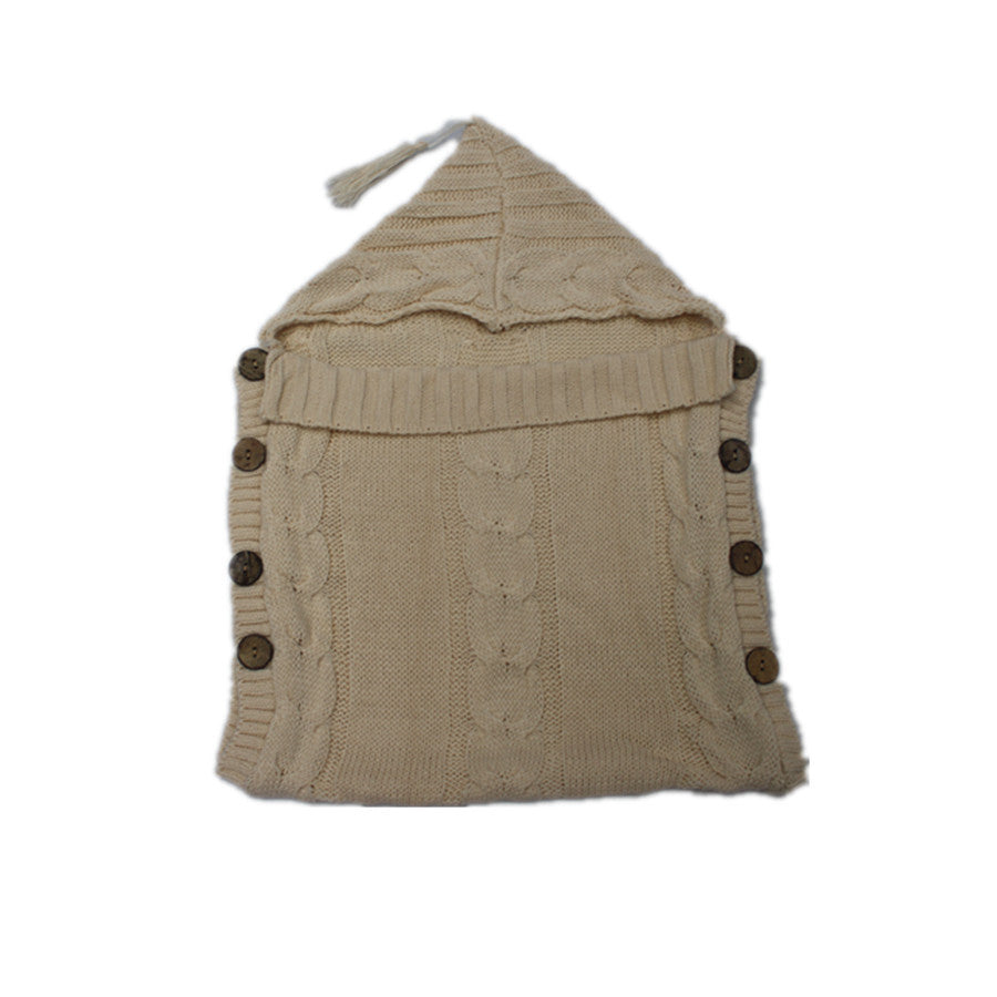 Autumn Winter Baby Knitted Wool Sleeping Bag