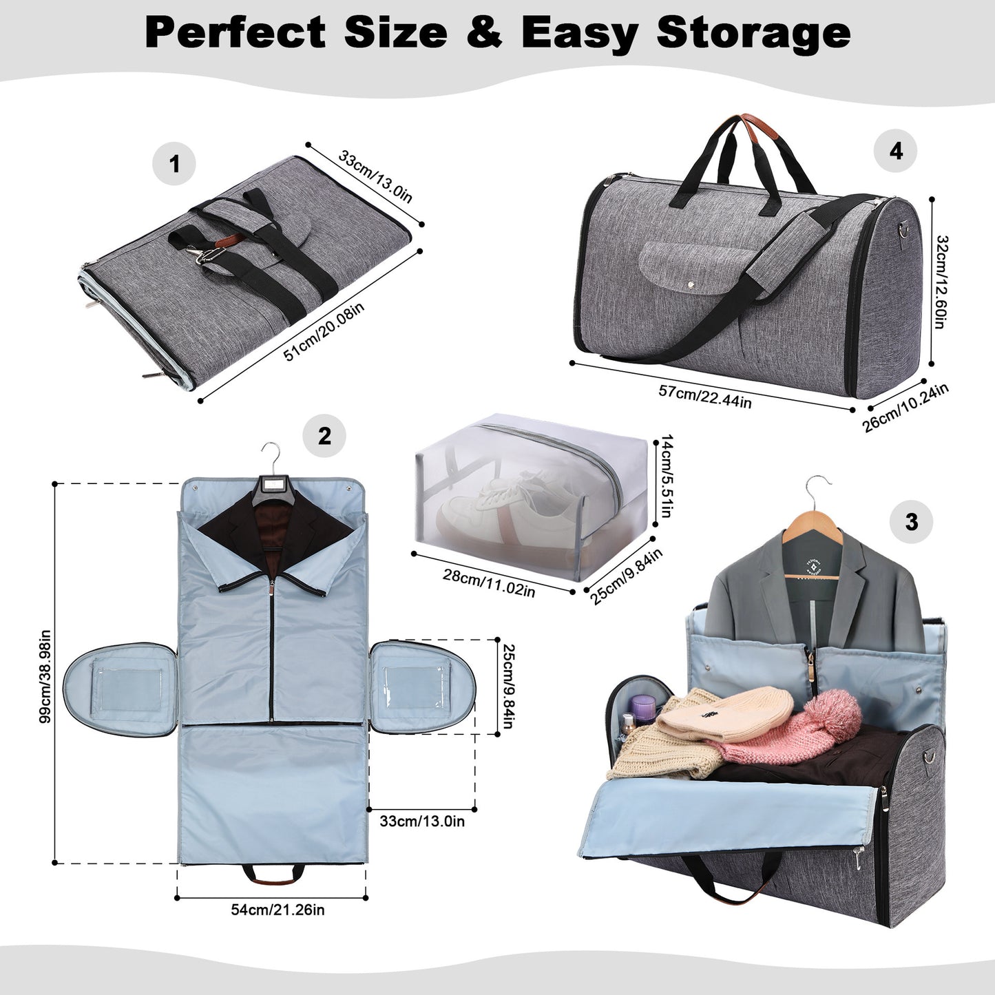 Folding Travel Workout Multifunctional Luggage Bag