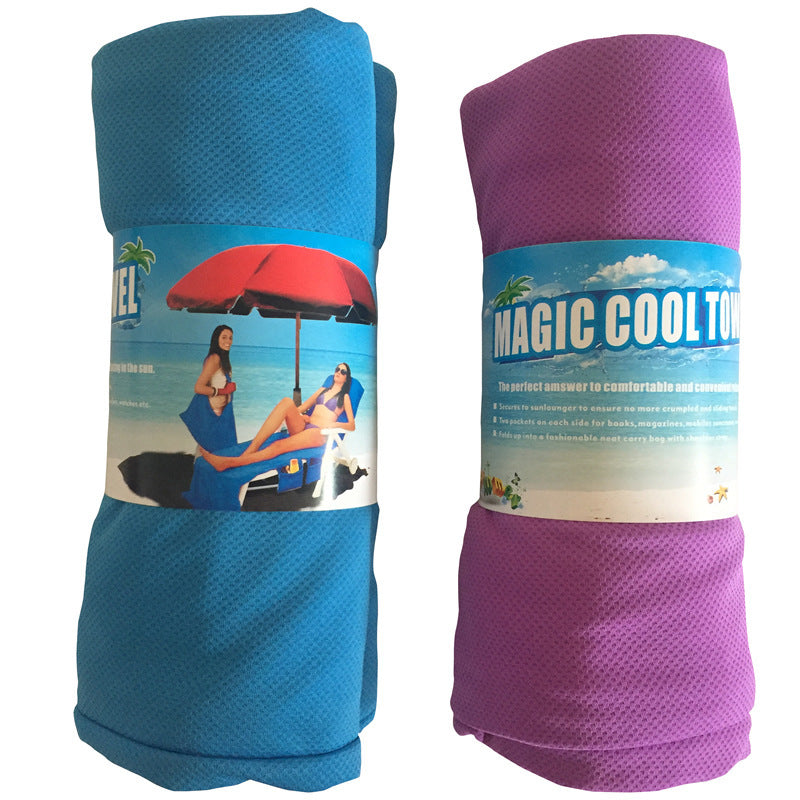 Beach chair towel-cover