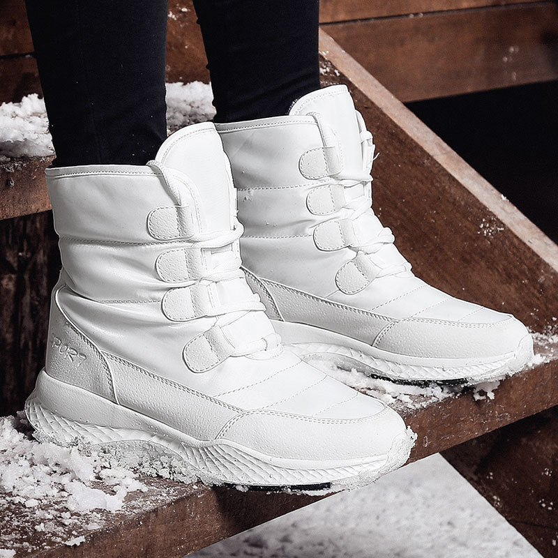 High-top plus velvet snow boots