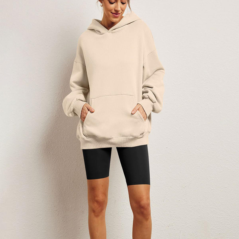 FallFrost: Women's long sleeve hoodie for winter warmth and fall style.