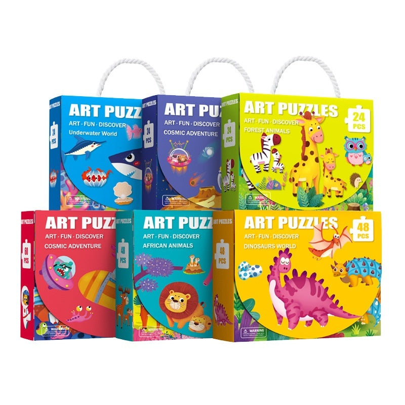 Gift Box Portable Puzzle Early Education Educational Toys