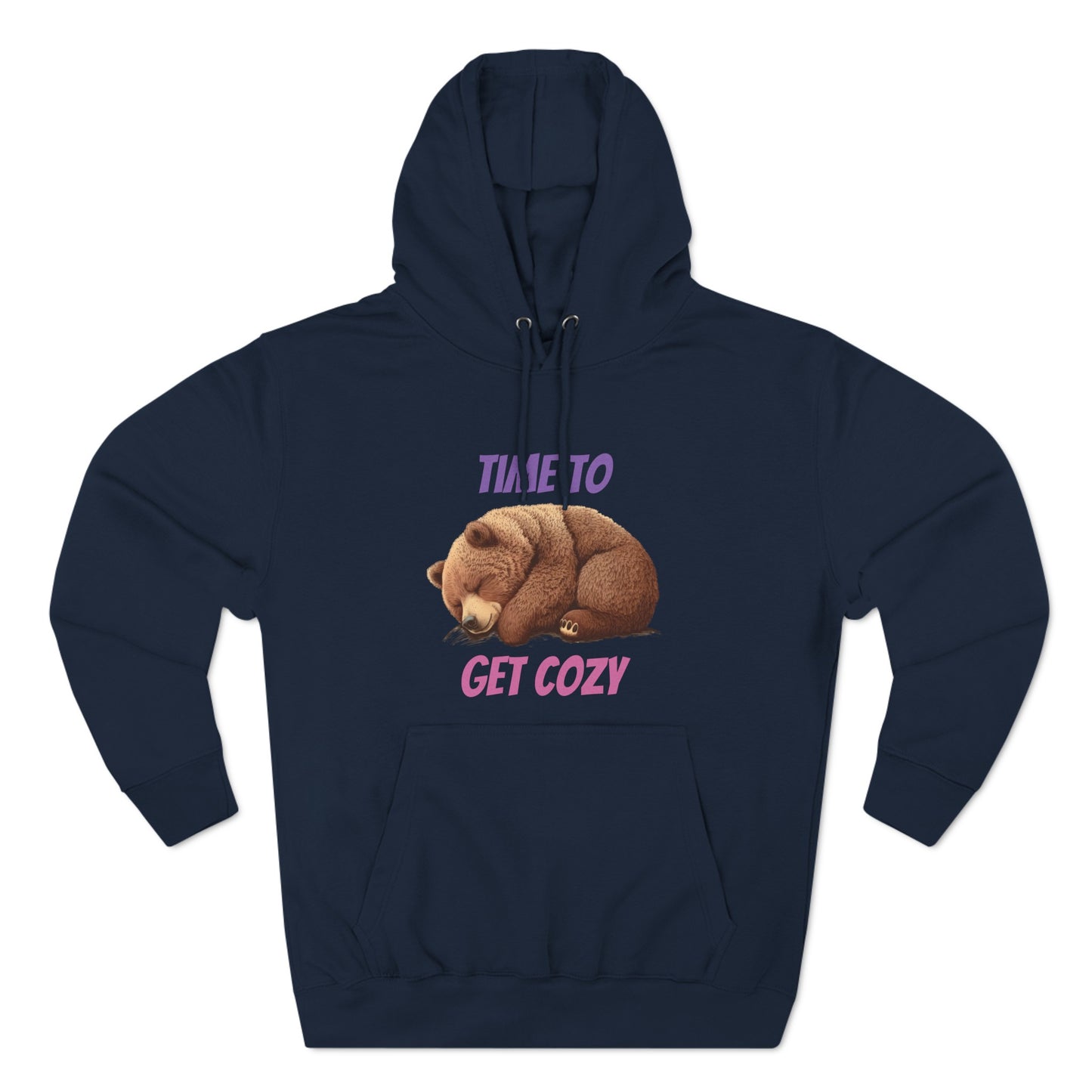 CWS Cozy Bear Three-Panel Fleece Hoodie By Cozy Winter Store