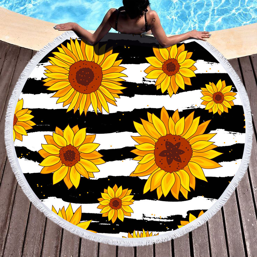 Sunflower beach towel