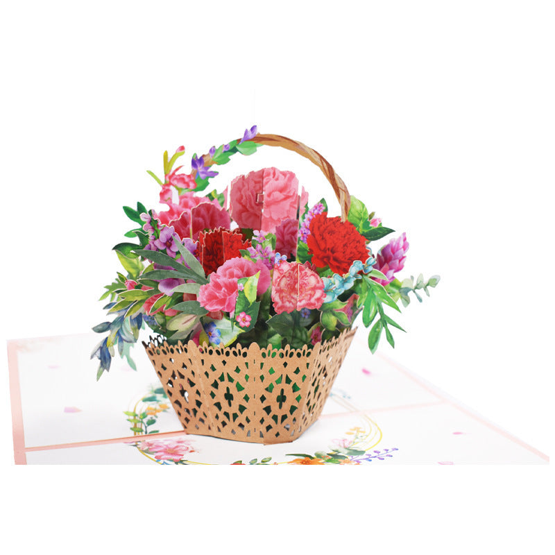 3D PopUp Blumenstrauß Karten Geschenke Jahrestag PopUp Mama Blumenstrauß Frau Einladungskarte Grußkarten Muttertagskarten Postkarte