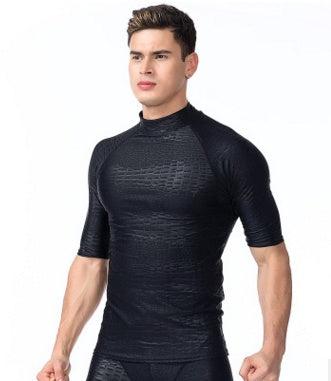 Men's Long-sleeved Sunscreen Split One-piece Surfing Snorkeling Suit