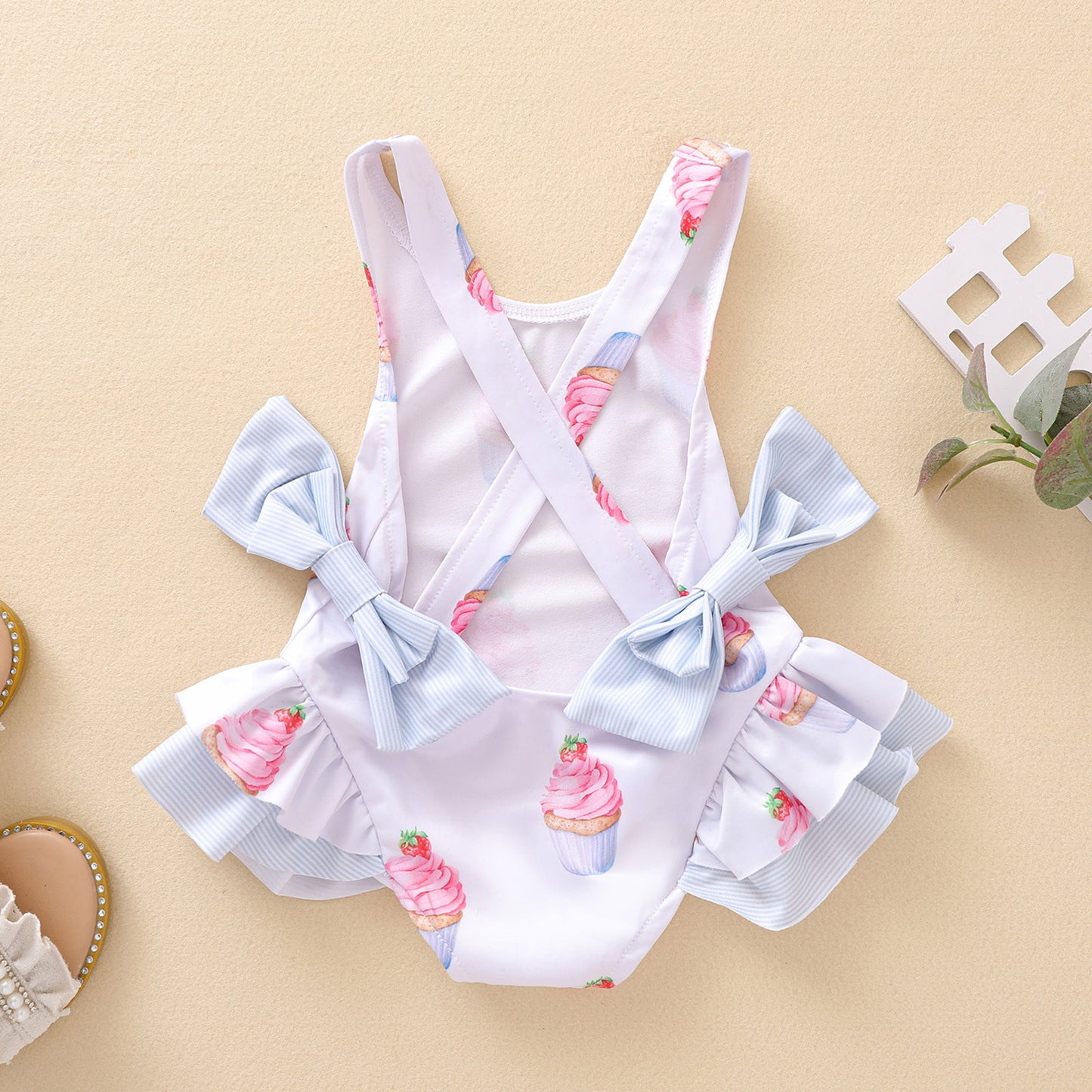 Children's Ruffled One-piece Swimsuit