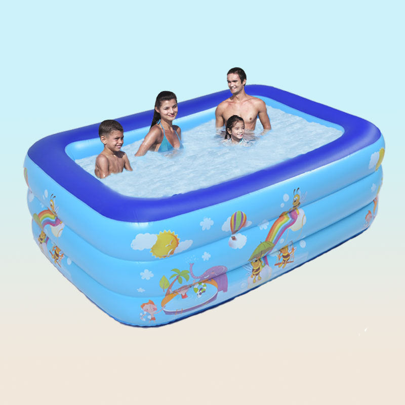 Inflatable swimming pool