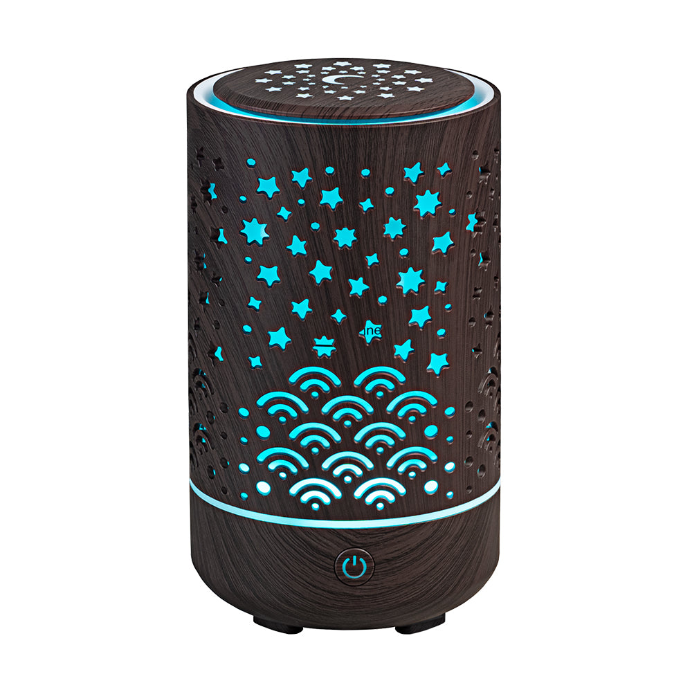 Neu Holzmaserung Starry Sky Aroma Diffusor Befeuchtung Auto Home Spray Luftbefeuchter Ultraschall Ätherisches Öl Automatische Diffusor 