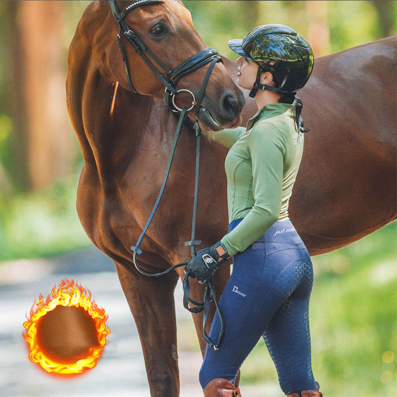 Women's High Elastic Silicone Equestrian Pants: Breathable and Shaping