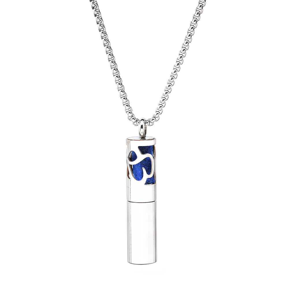 Essence Elysium: Stainless Steel Aromatherapy Pendant Perfume Necklace.