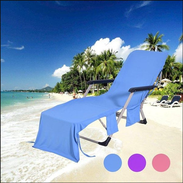 Beach chair towel-cover