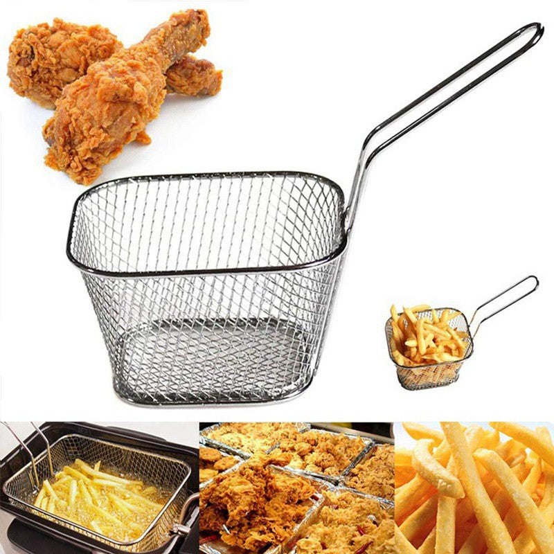 Stainless Steel Plating Western Food Fryer Basket