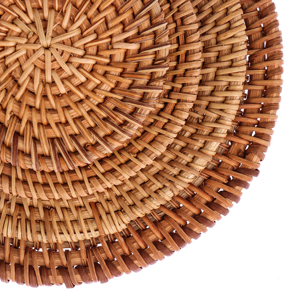 Handmade rattan coaster