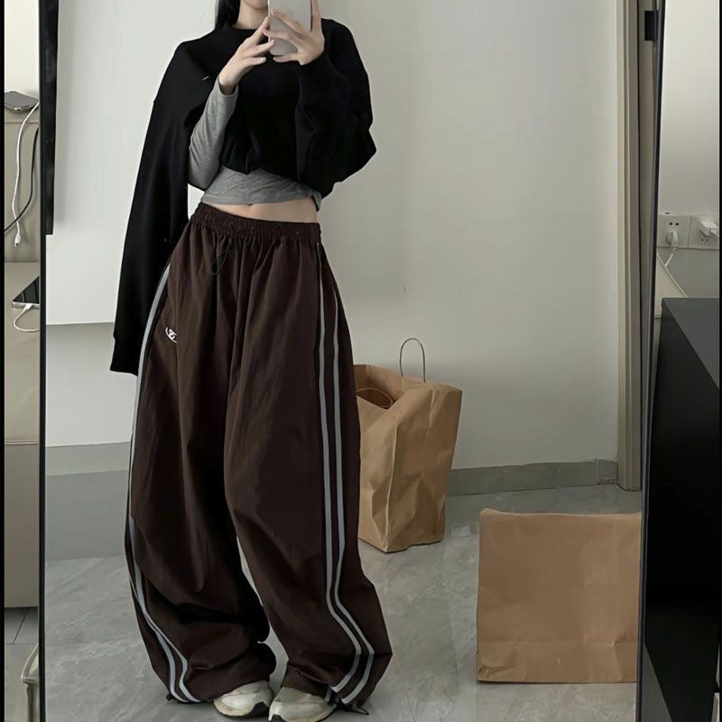 Women's Casual Elastic Waist Multi-color Trousers