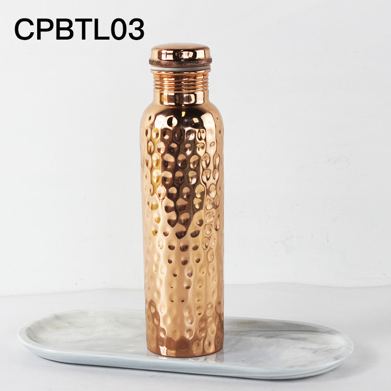 Handmade Brass Water Bottle Portable Cold Kettle