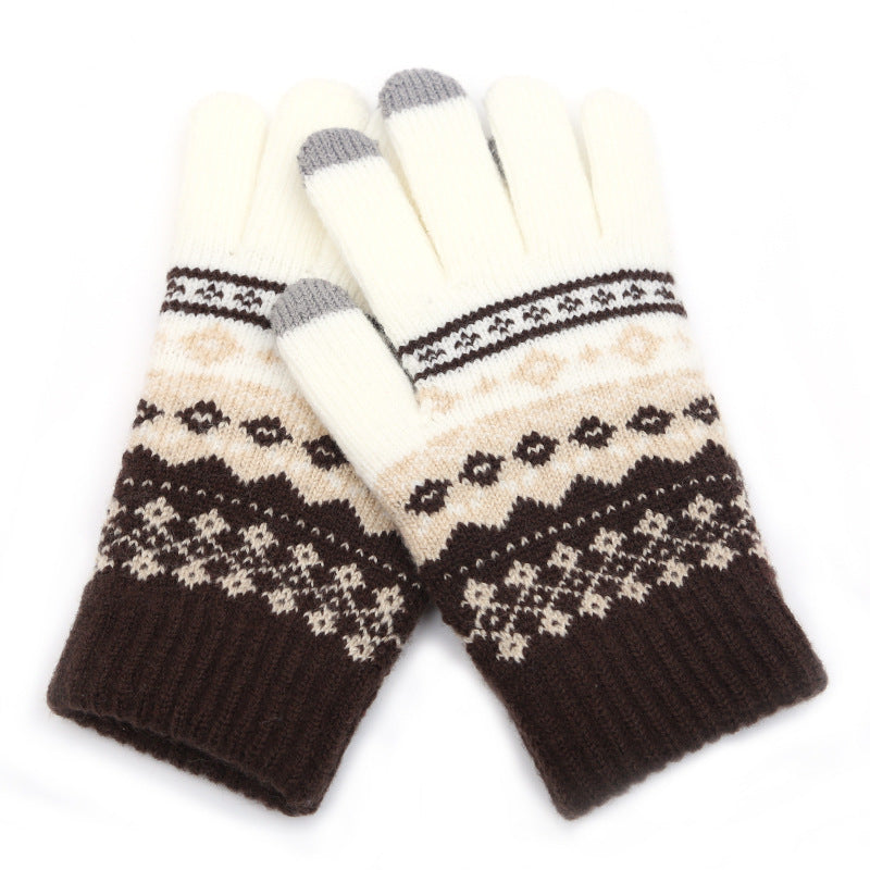 Winter Cashmere-like Fleece-lined Thermal Knitting Gloves