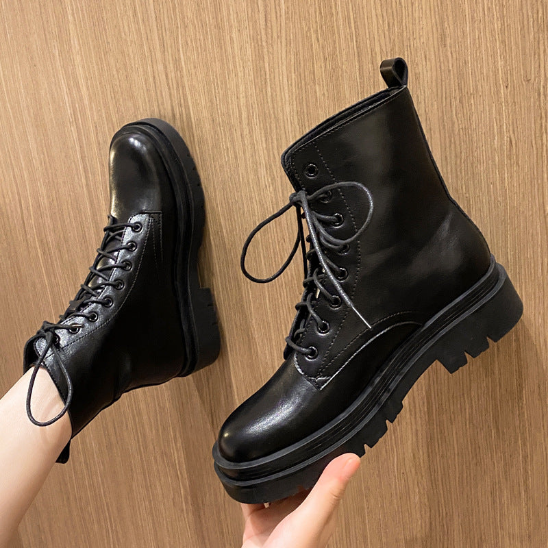 DocStride's PlatformFemme Ankle Boots - Elevate your style with our platform ankle boots for women, designed to add a bold statement to any outfit while providing comfort and stability.