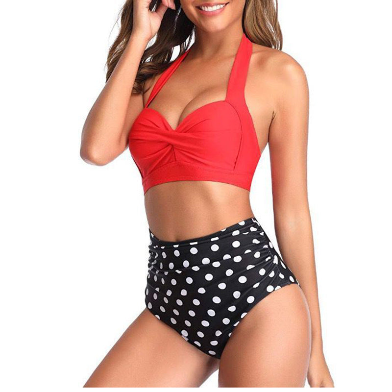 Retro gathered bikini