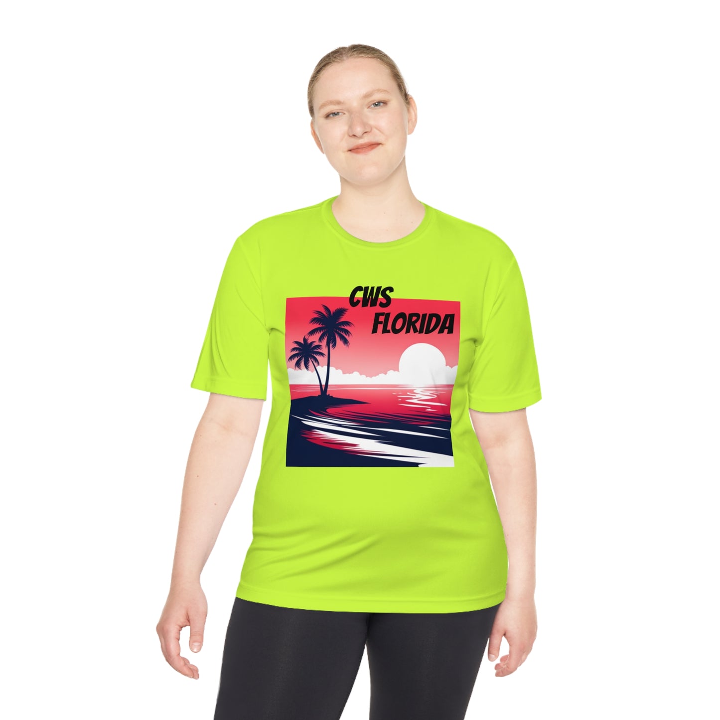 CWS Florida Sunset Unisex Moisture Wicking Tee By Cozy Winter Store (ships within USA only)