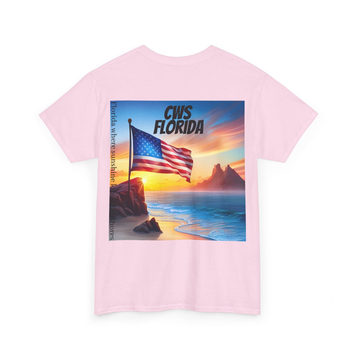 CWS Florida Unisex Heavy Cotton Tee By Cozy Winter Store